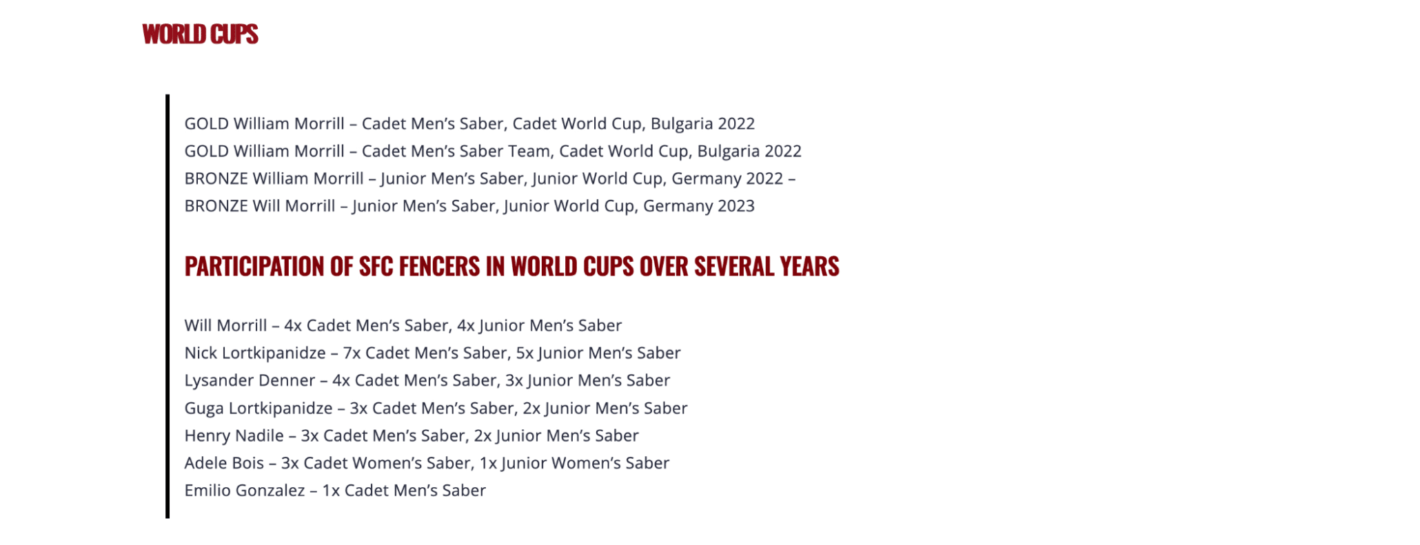 WORLD CUPS